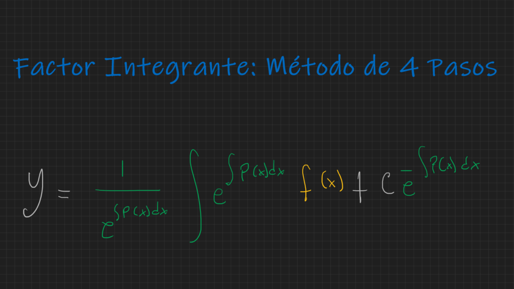 Metodo 4 pasos - Factor Integrante