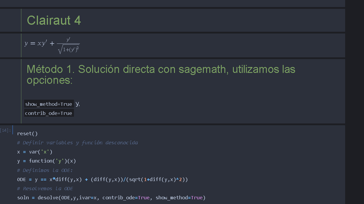 Clairaut Ecuaciones Diferenciales (códigos) - Imagen 19