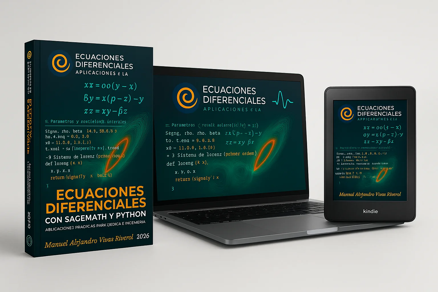 Ebook: Ecuaciones Diferenciales con SageMath y Python — Aplicaciones Prácticas - Imagen 2
